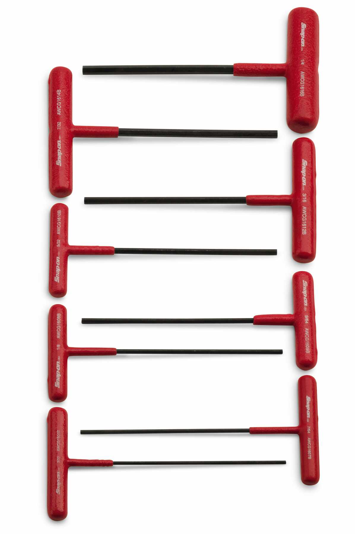 8 pc SAE T-Shaped Hex Wrench Set (3/32–1/4")