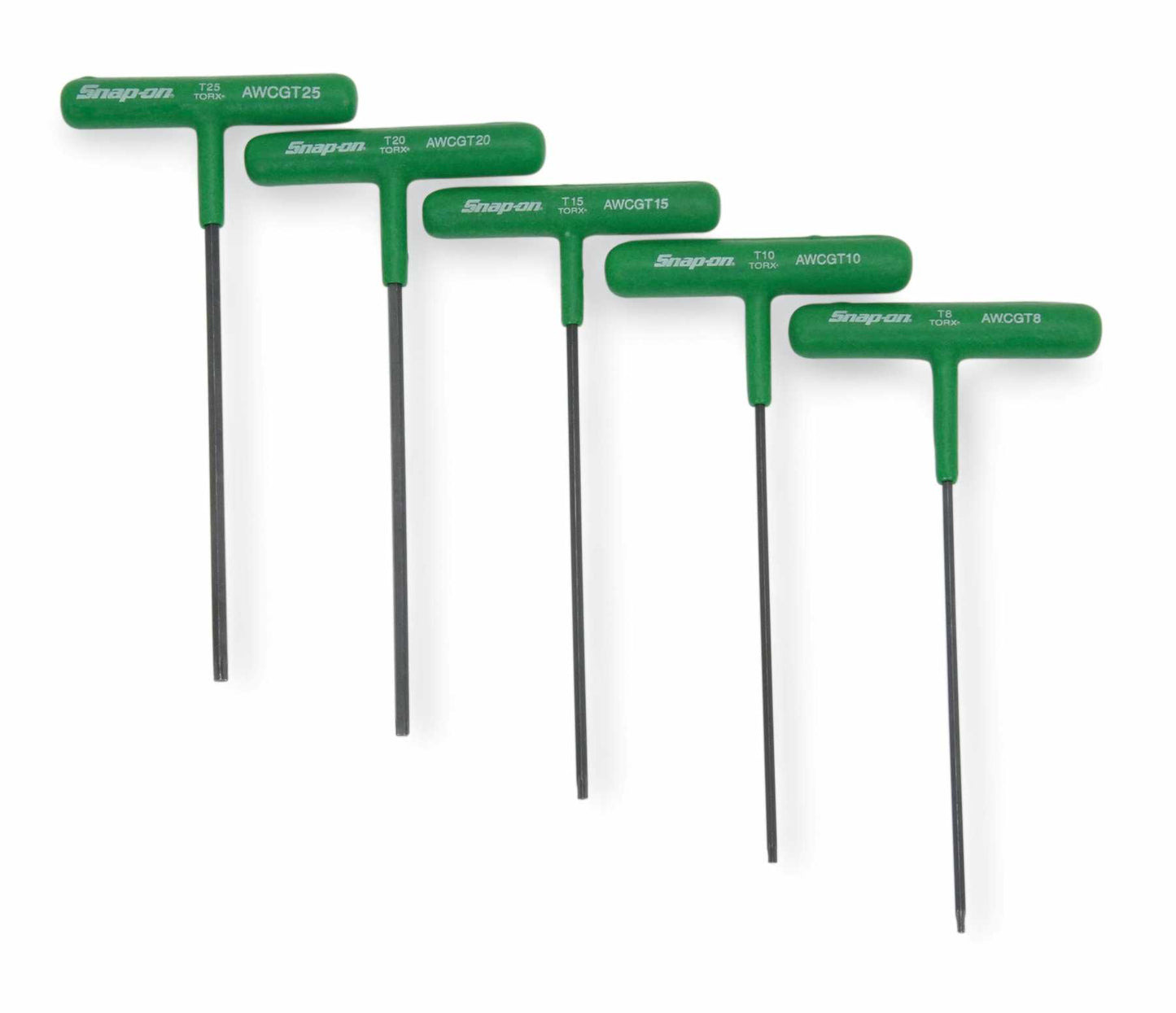 5 Piece T-Handle Torx Key Set (T8-T25)