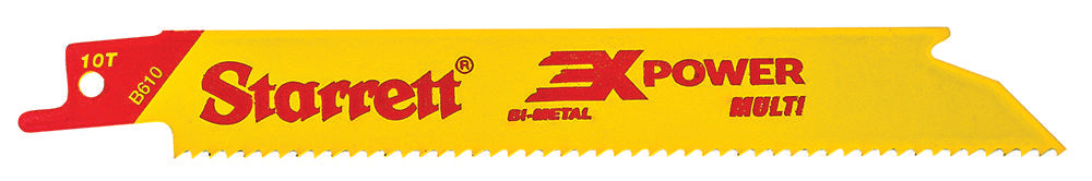 3X Power - Lames alternatives bimétalliques multi-usages - 6" x 3/4" x 0,035" x 10 TPI - Droites - Paquet de 50