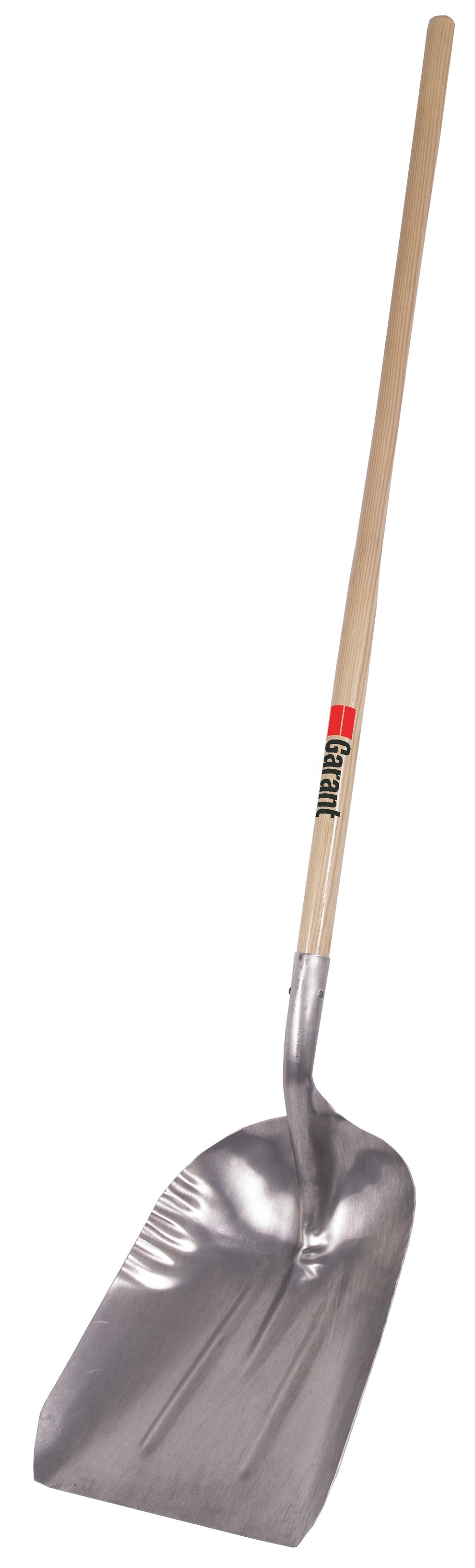 Grain scoop with aluminum blade