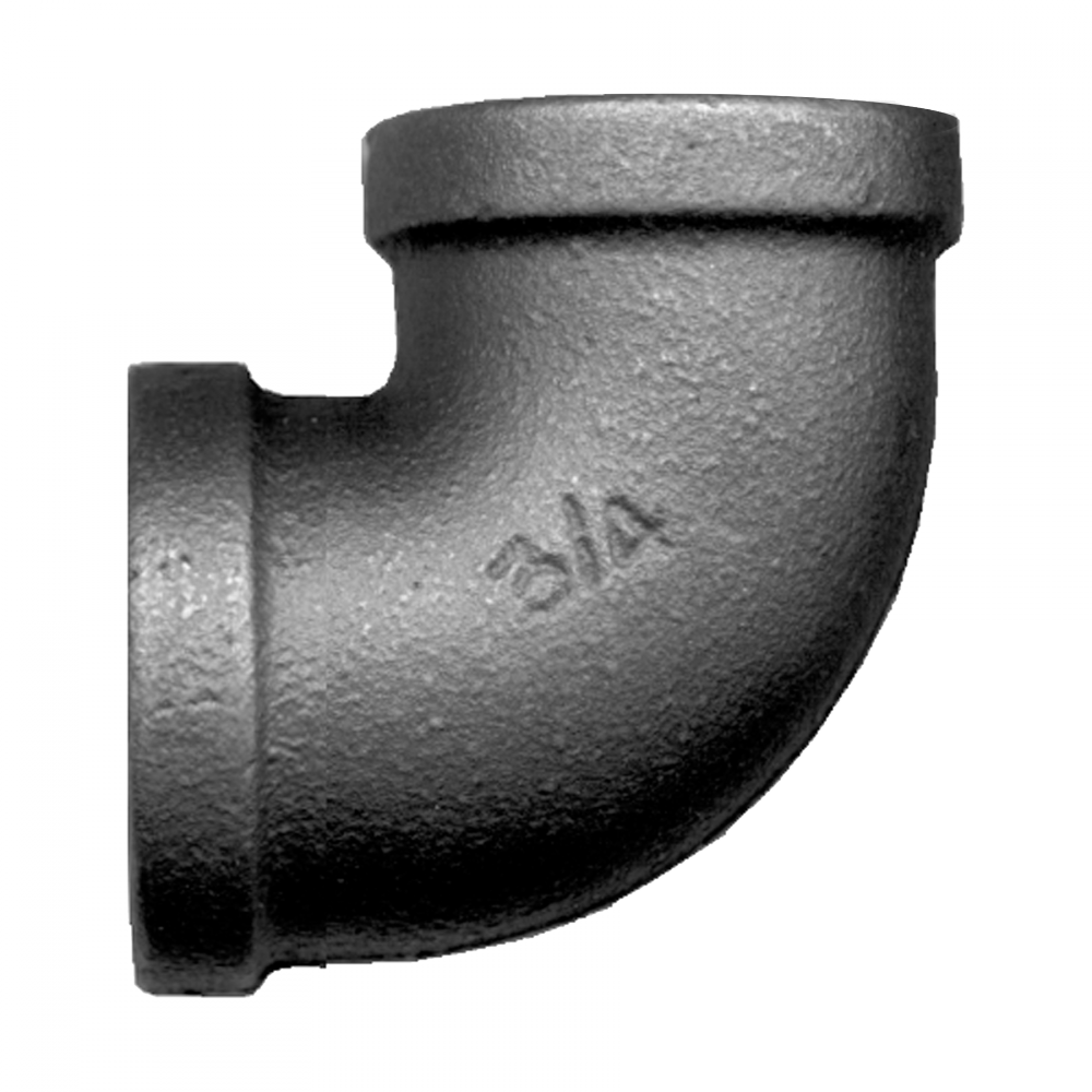 90° Female Elbow, Iron, 1/8 FPT