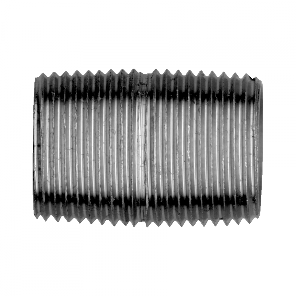 Close Nipple, Iron, 1/4 MPT