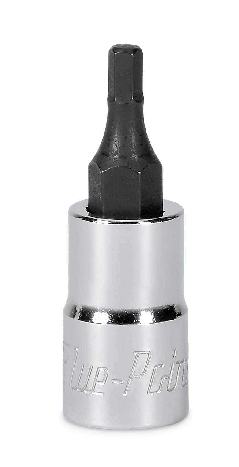 1/4" Drive Metric 3 mm Stubby Hex Socket Driver