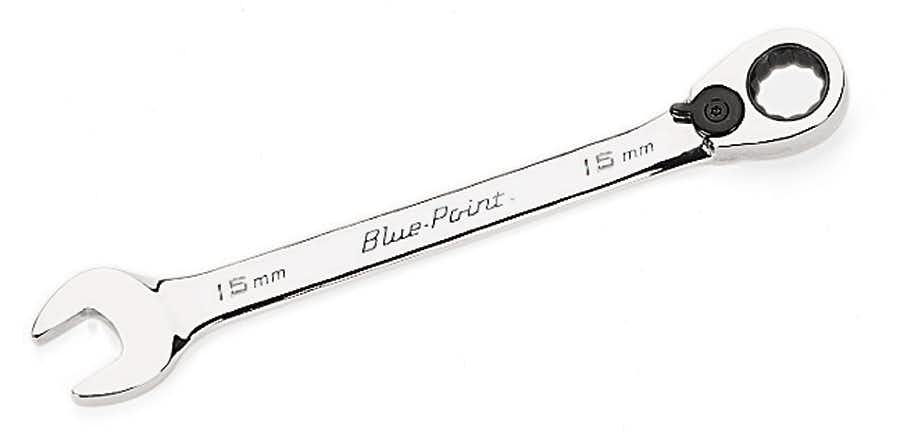 15 mm 12-Point Metric 15° Offset Ratcheting Combination Wrench