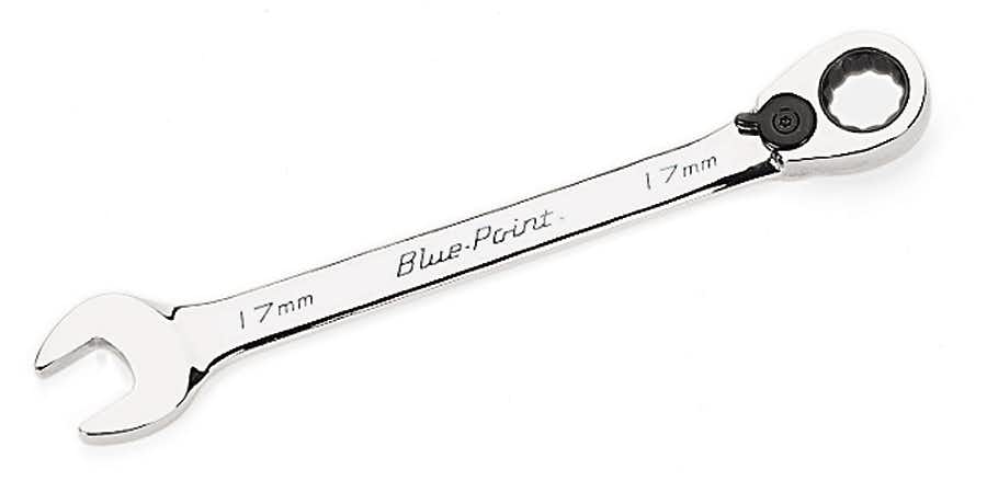 22 mm 12-Point Metric 15° Offset Ratcheting Combination Wrench