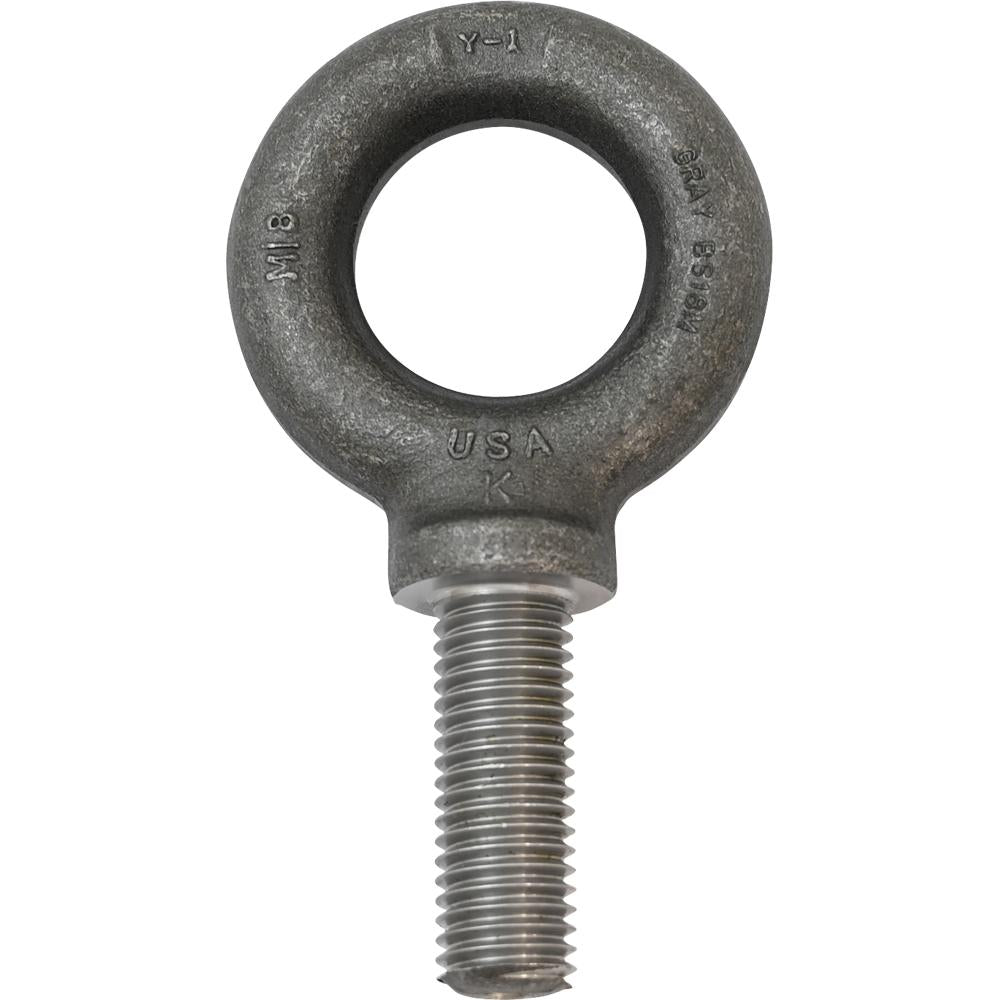 M18 x 2.5 Shoulder Pattern Eye Bolt with 51mm Shank
