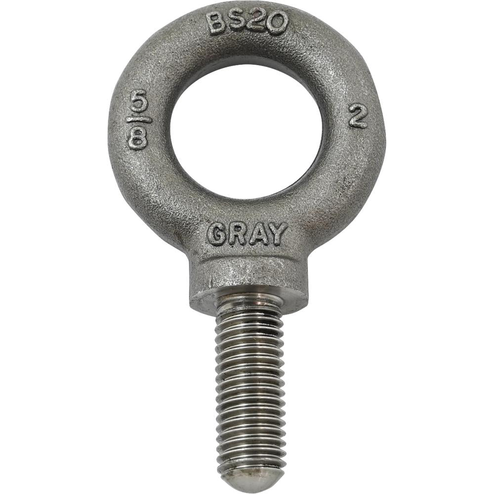5/8-11 Shoulder Pattern Eye Bolt SAE, 1-3/4" Shank