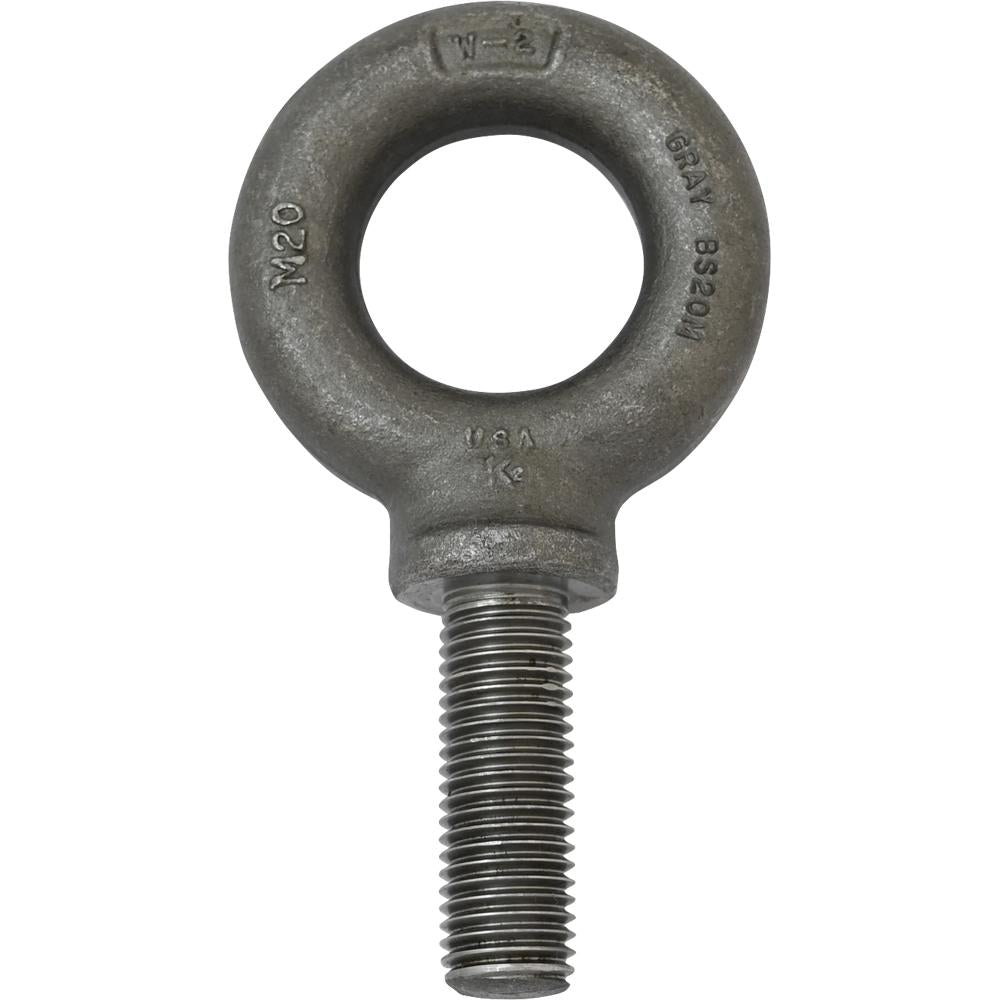 M20 x 2.5 Shoulder Pattern Eye Bolt with 57mm Shank
