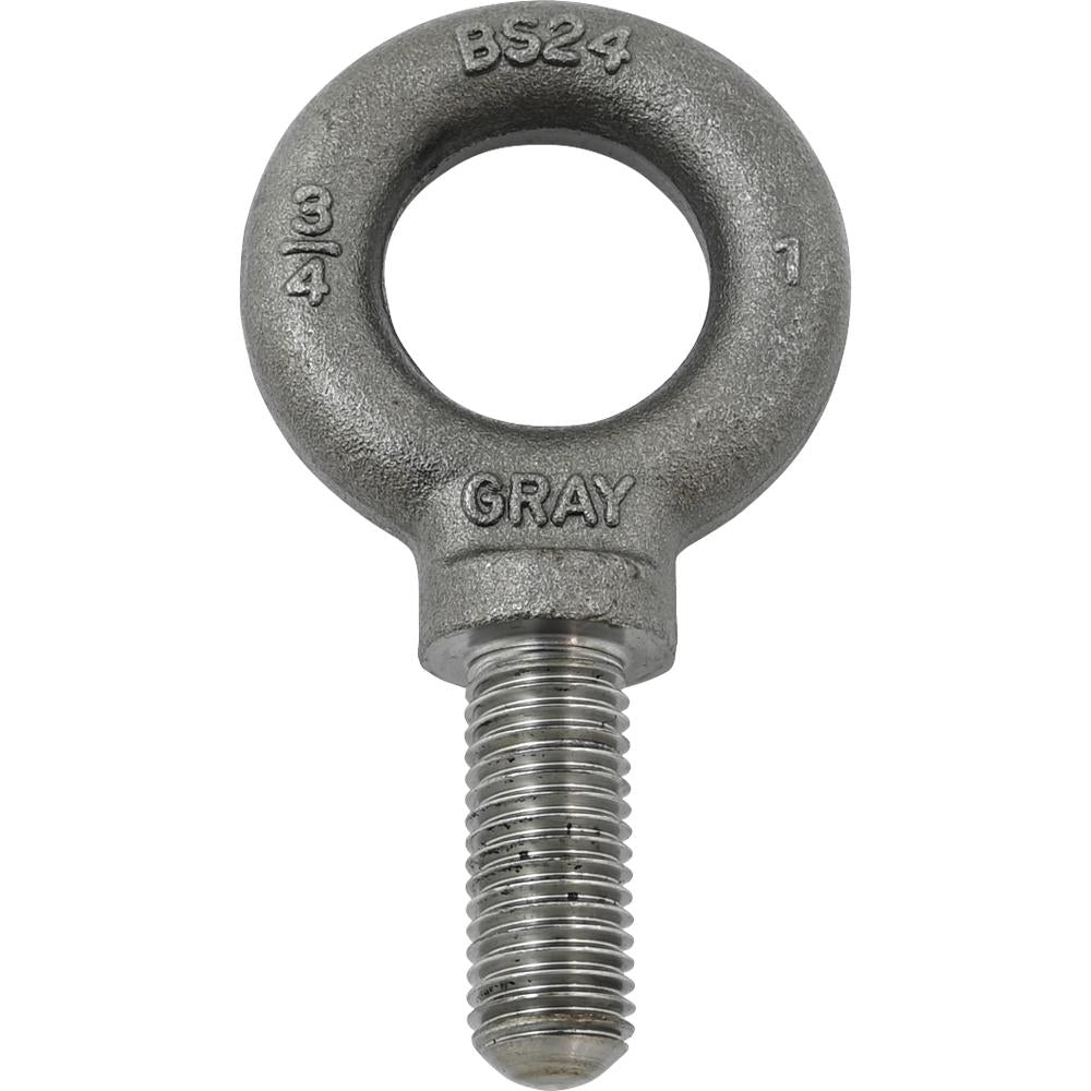 3/4-10 Shoulder Pattern Eye Bolt SAE, 2" Shank