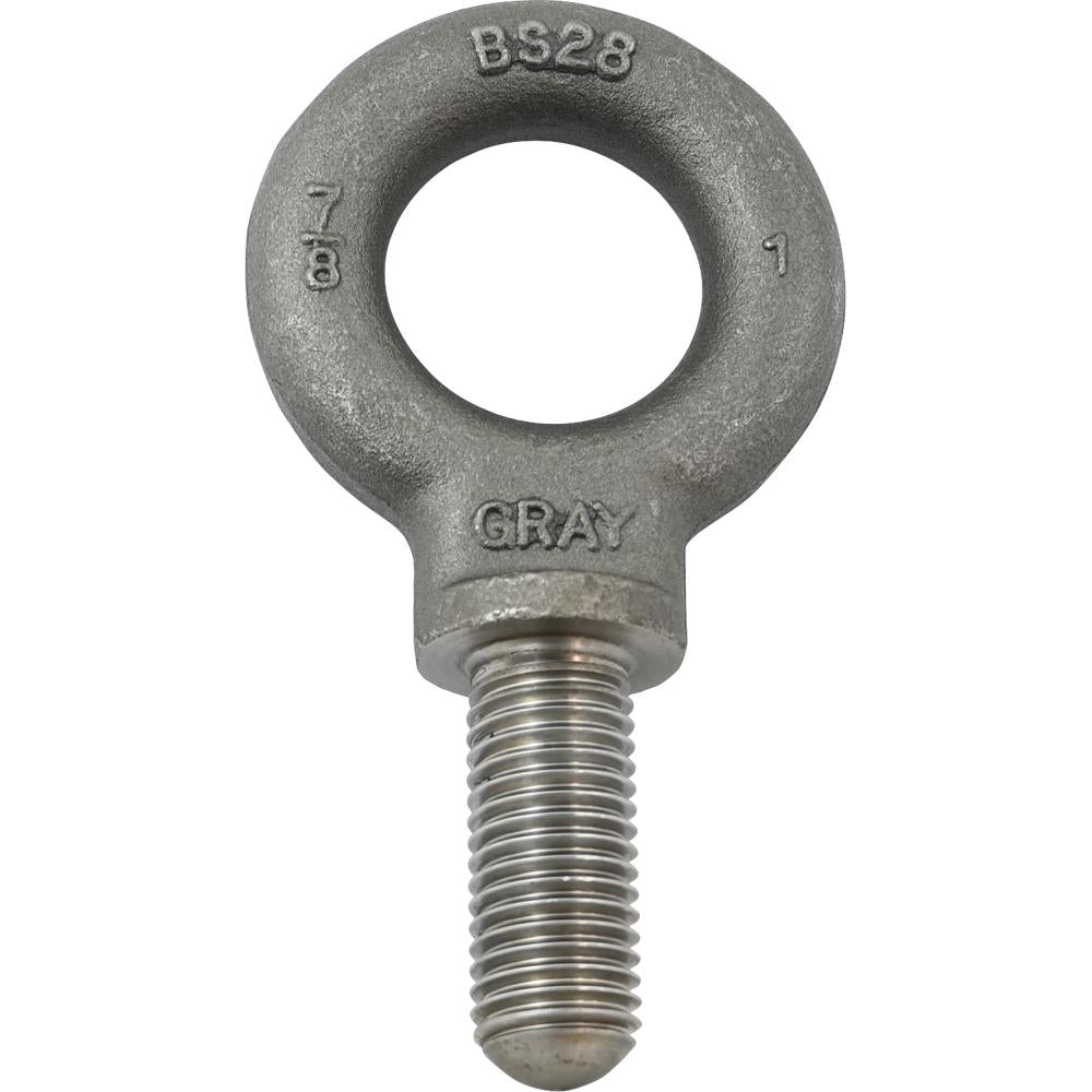 7/8-9 Shoulder Pattern Eye Bolt SAE, 2-1/4" Shank