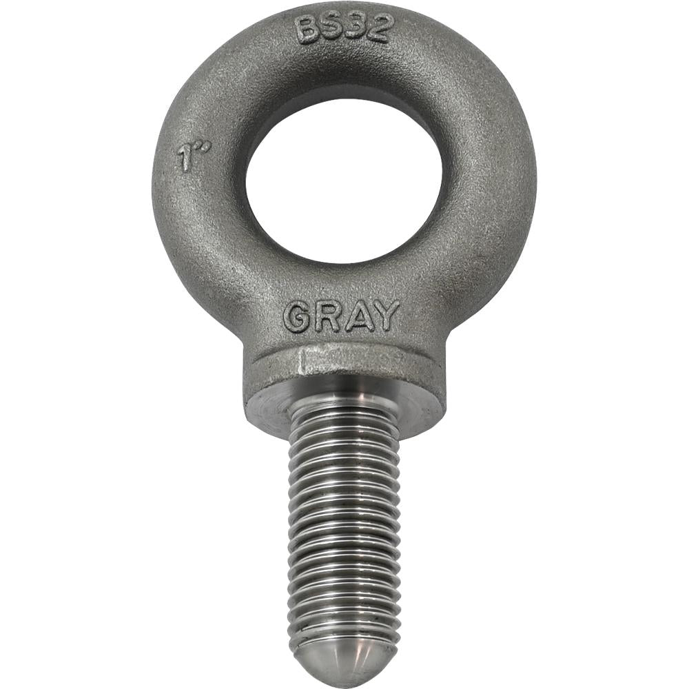 1"-8 Shoulder Pattern Eye Bolt with 2-1/2 Inch Shank