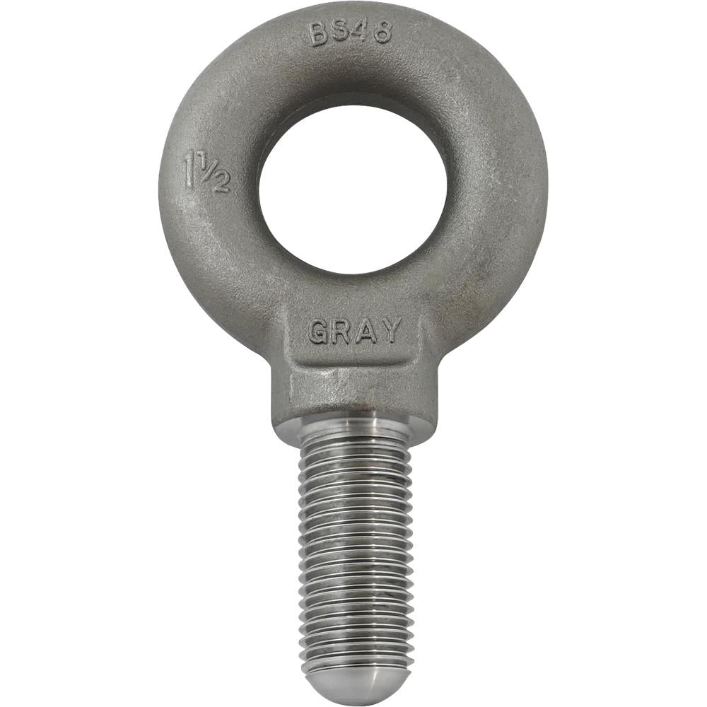 1-1/2"-6 Shoulder Pattern Eye Bolt with 3-1/2 Inch Shank