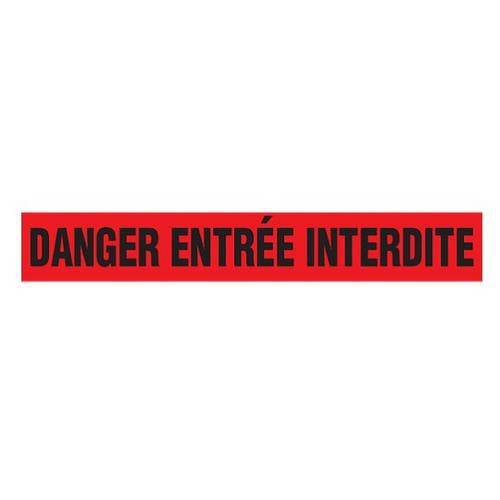 Danger Tape "No Entry" Red 3" x 1000'
