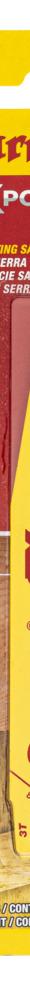 3X Power Wood Bi-Metal Reciprocating Blades - 6" X 3/4" X .050" X 3 Tpi, 2 Pack