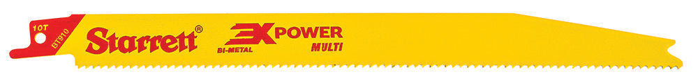 3X Power Multi-Purpose Bi-Metal Reciprocating Blades - 9" X 3/4" X .050" X 10 Tpi, 5 Pack
