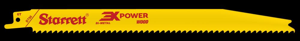 Lames alternatives bimétalliques 3X Power Wood - 9" X 3/4" X 0,050" X 6 Tpi, paquet de 5