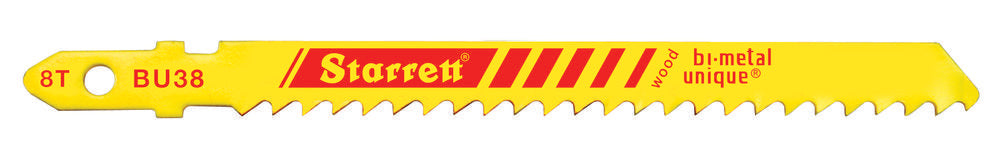 3" x 5/16 x .050 x 8T Bi-Metal Jig Saw Blades for Wood Cutting, 5 Pack