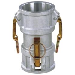 BUCHANAN RUBBER DD-2020-A Cam and Groove Spool Coupler, 2 in Type D x 2 in FPT, Aluminum