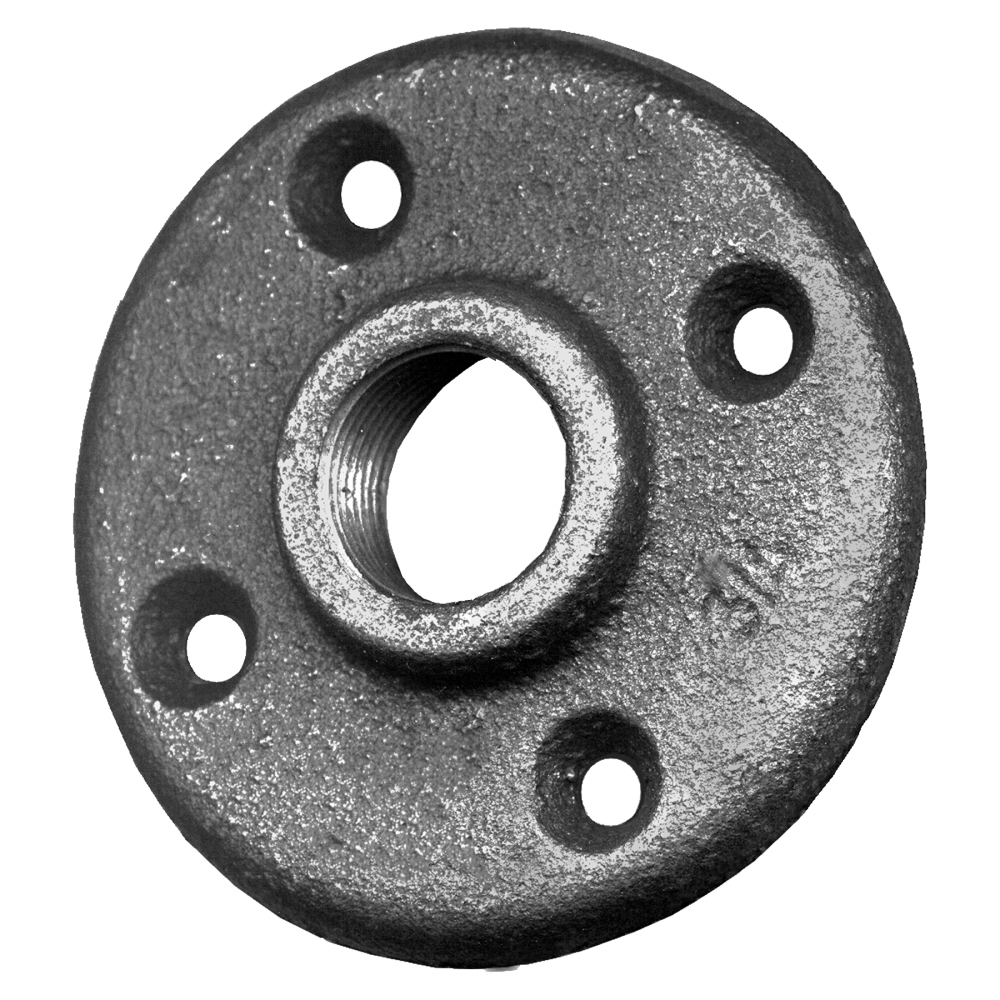 Floor Flange, Iron, 3/8FPT