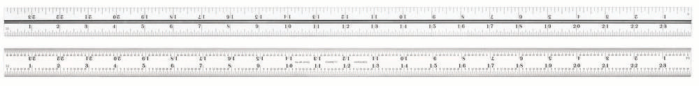 Lame pour équerres combinées et rapporteurs d'angle en pouces 24" Chrome satiné