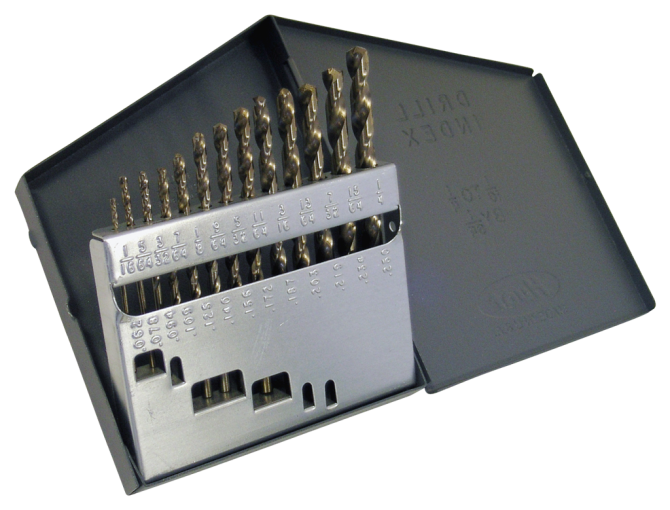Cle-Line, Drill Bit Set, HSS-CO, 1802 13PC SET 1/16-1/4X64TH