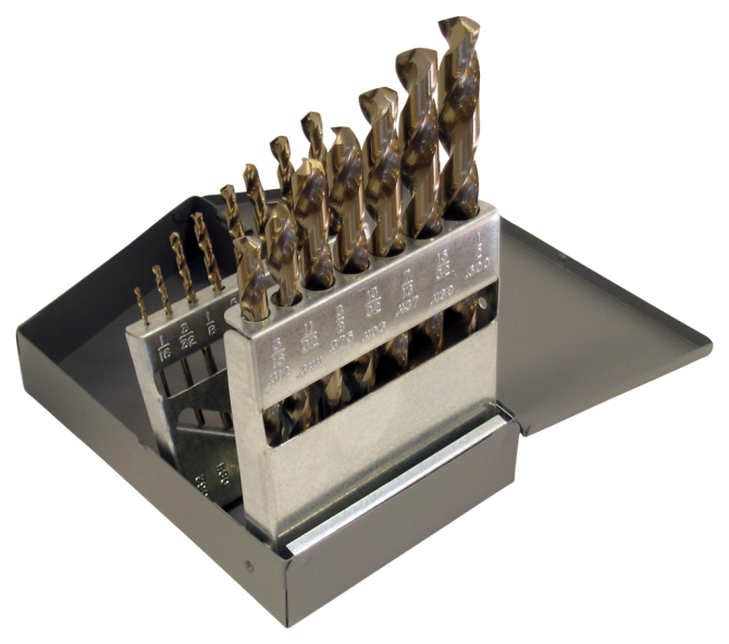 Cle-Line, Drill Bit Set, HSS-CO, 1802 15PC SET 1/16-1/2X32ND