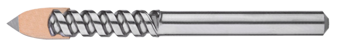 Cle-Line, Glass & Tile Masonry Drill Bit, Bright, HSS, 1822 1/2