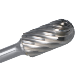 Cle-Line, fraise à bout sphérique cylindrique, carbure, 1847 7,94 MMX19,1 MM SC-2 STEEL SHK DBL CUT