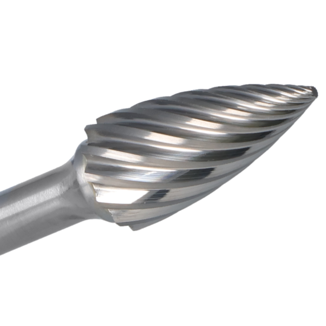 Fraise à bois pointue Cle-Line, Cle-SG, brillante, carbure, 1849 3/8"X1/4"