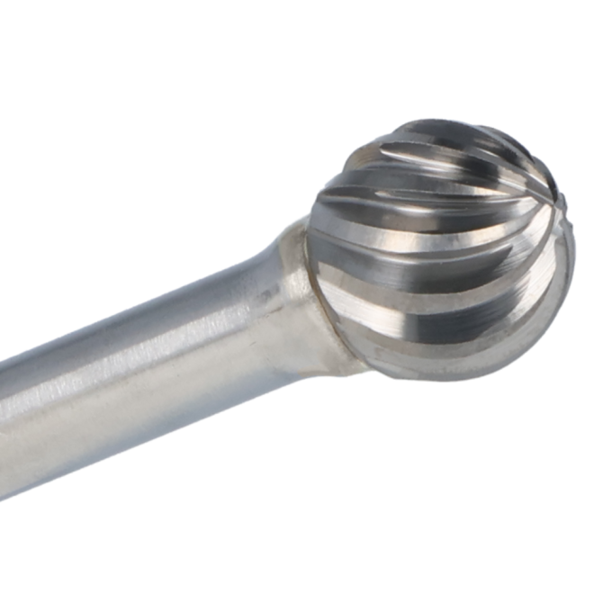 Fraise sphérique standard Cle-Line, Cle-SD, brillante, carbure, 1853 3/8"X1/4" SD-3