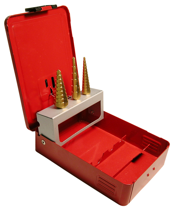 Cle-Line, 3-Piece Multi Stepped Drill Bit Set, TiN, HSS, 1874 1/8-3/4 DIA.
