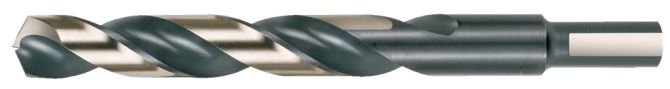 Cle-Line, 135° Heavy-Duty Mechanics Length Drill Bit, Black & Gold, HSS, 1876 1/2, 3/8RS