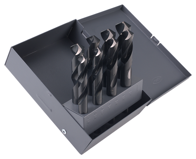 Cle-Line, 8-Piece Drill Bit Set, Steam Oxide, HSS, 1892 9/16-1" X 16TH