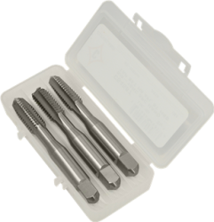 Cleveland, Taper, Plug and Bottoming Hand Tap Set, HSS, M6X1.0 1004 D5 4FL