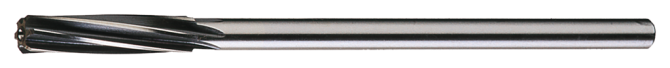 Cleveland, Straight Shank Spiral Flute Reamer, Bright, HSS, 1/2 4030
