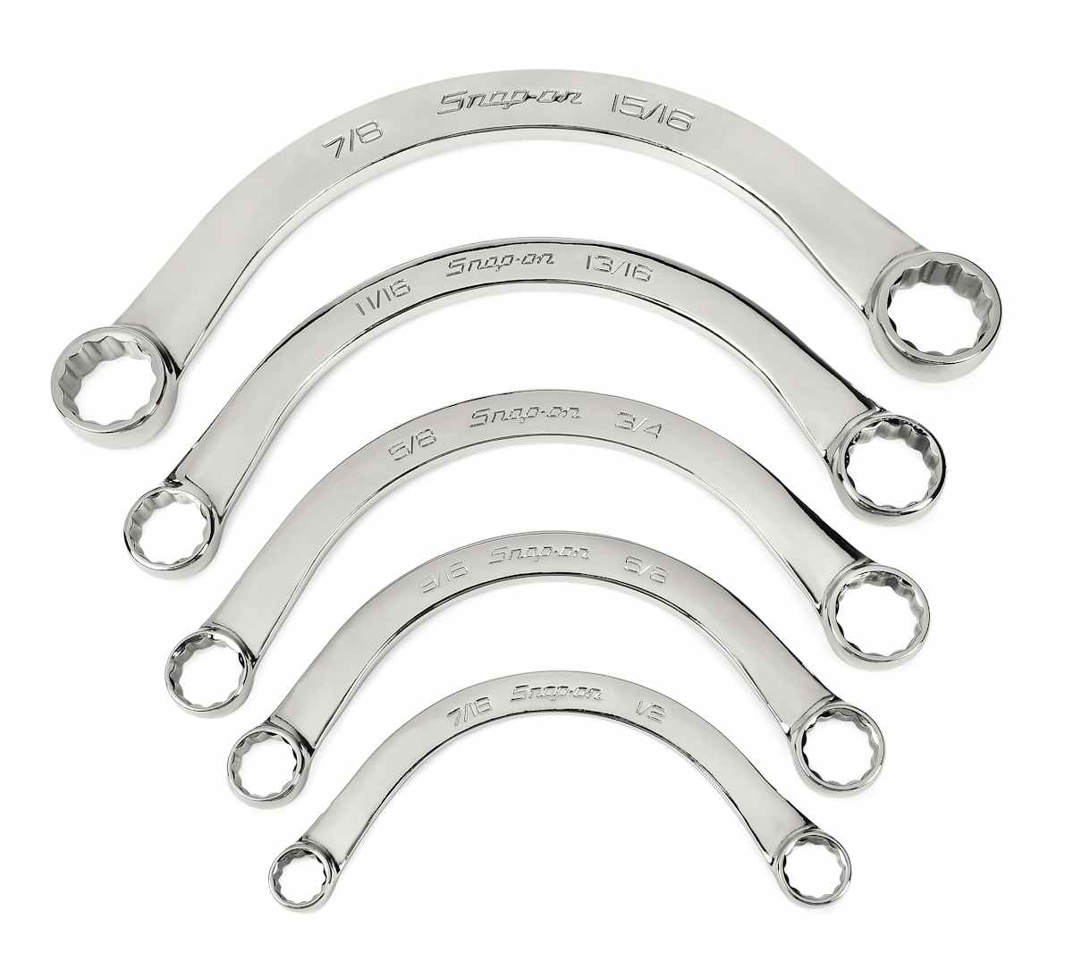 Half-Moon Wrench Set SAE 7/16-15/16" 5 Pieces