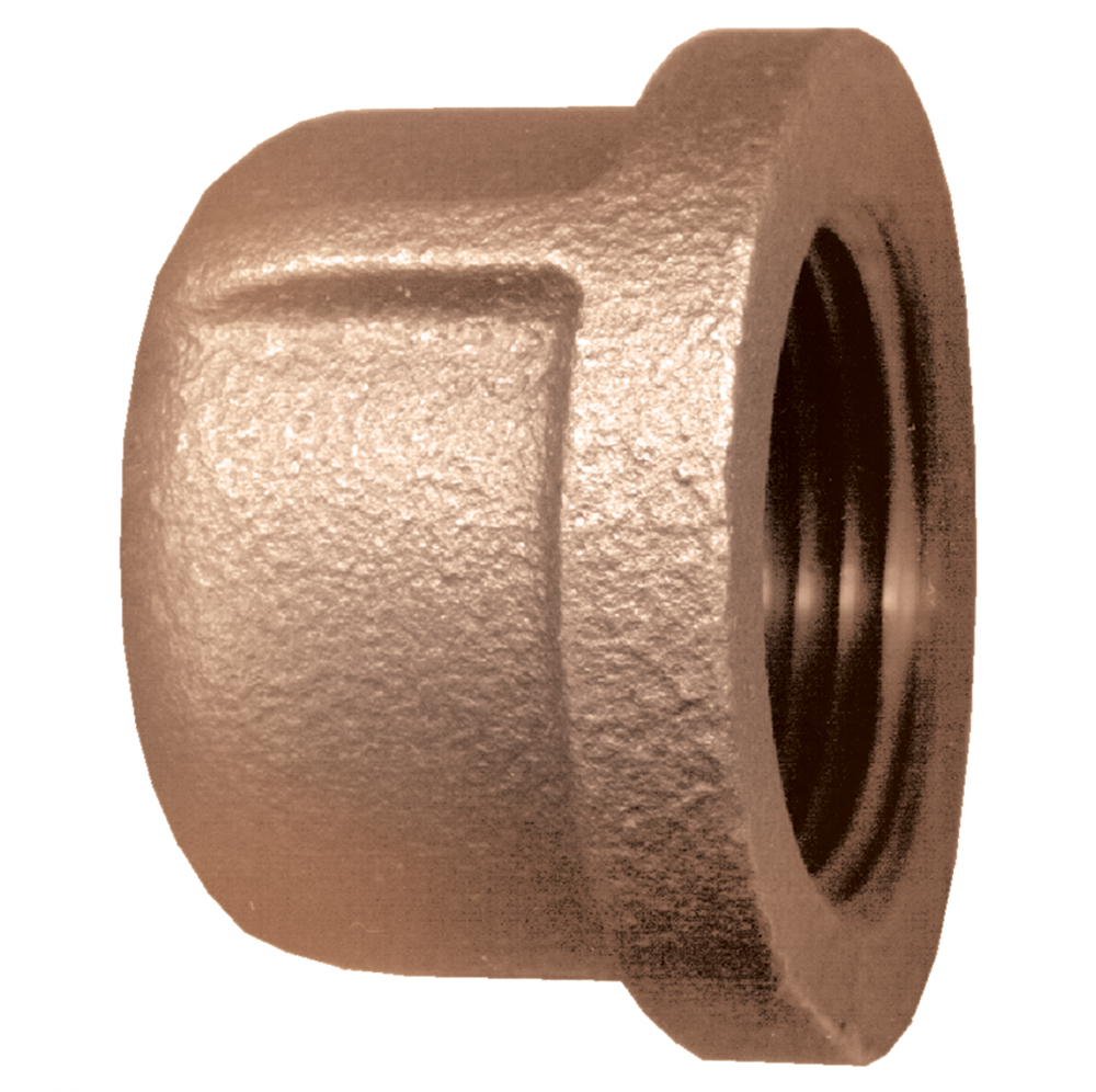 Cast Cap, Brass, 3/4 FPT