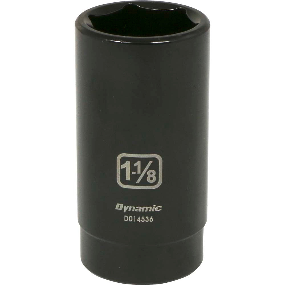 Douille à choc profonde - entraînement 1/2", hexagone 1-1/8", 6 pans