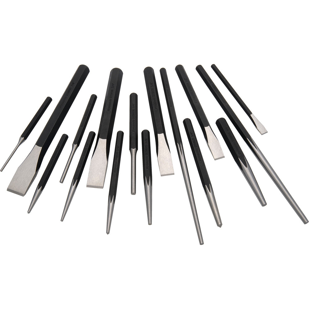 Punch and Chisel Set - 16 Pieces
