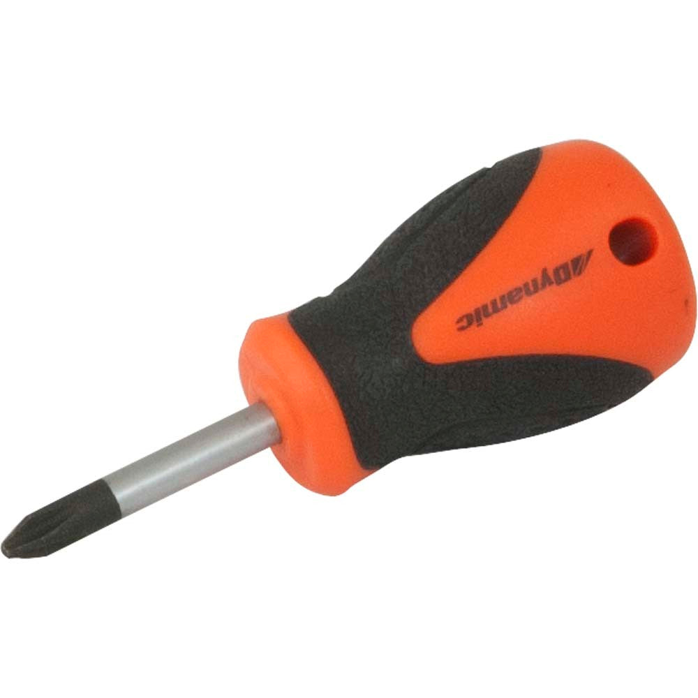 Tournevis cruciforme court - #2 x 1-1/2", manche confortable