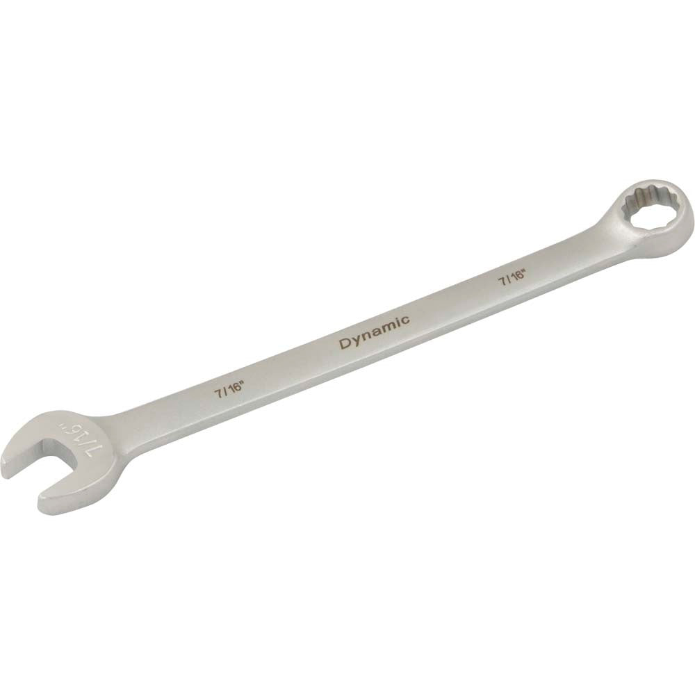 Combination Wrench - 7/16" 12 Point Satin Chrome