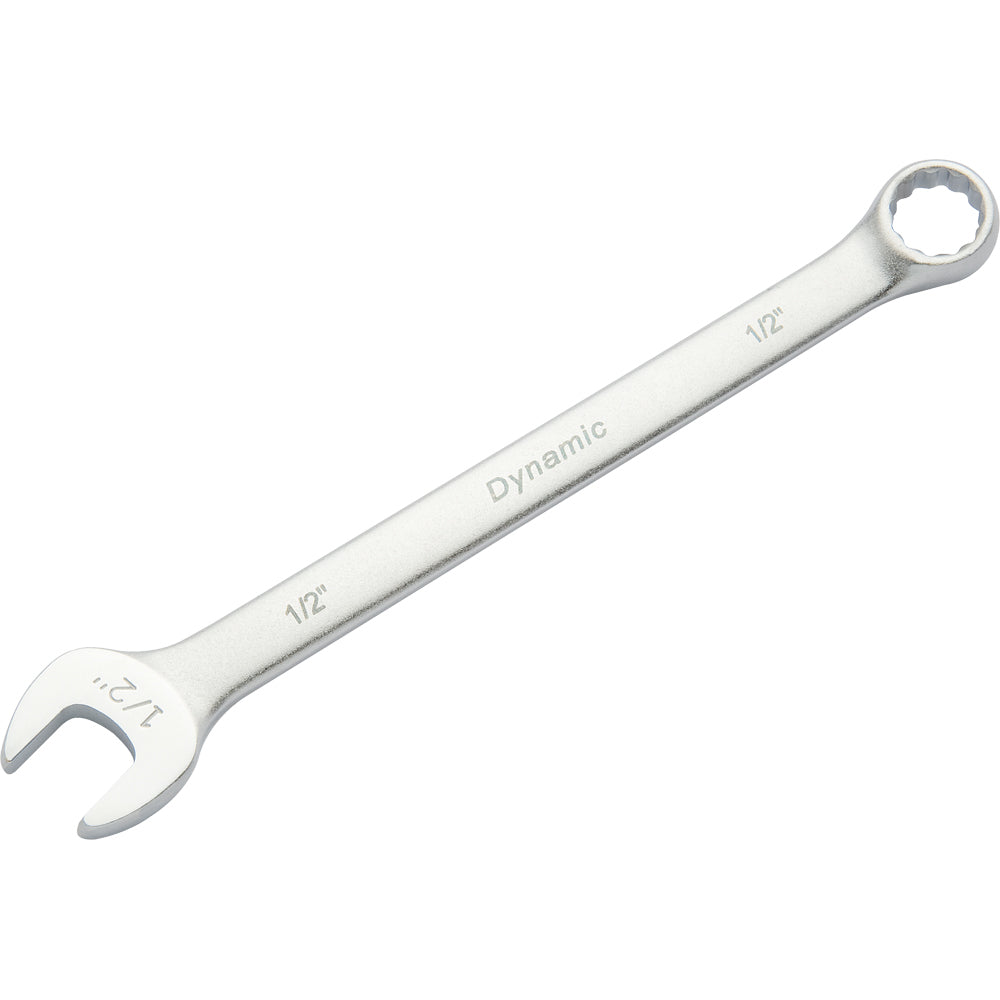 Combination Wrench - 1/2" 12 Point Satin Chrome
