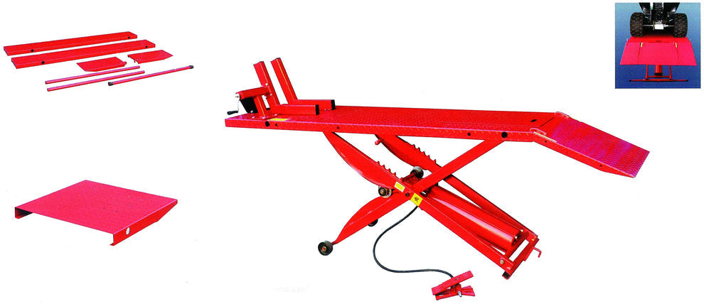 RDML1500, Motorcycle lift, 1000 lb Capacity, 7-1/4" - 32-3/4"