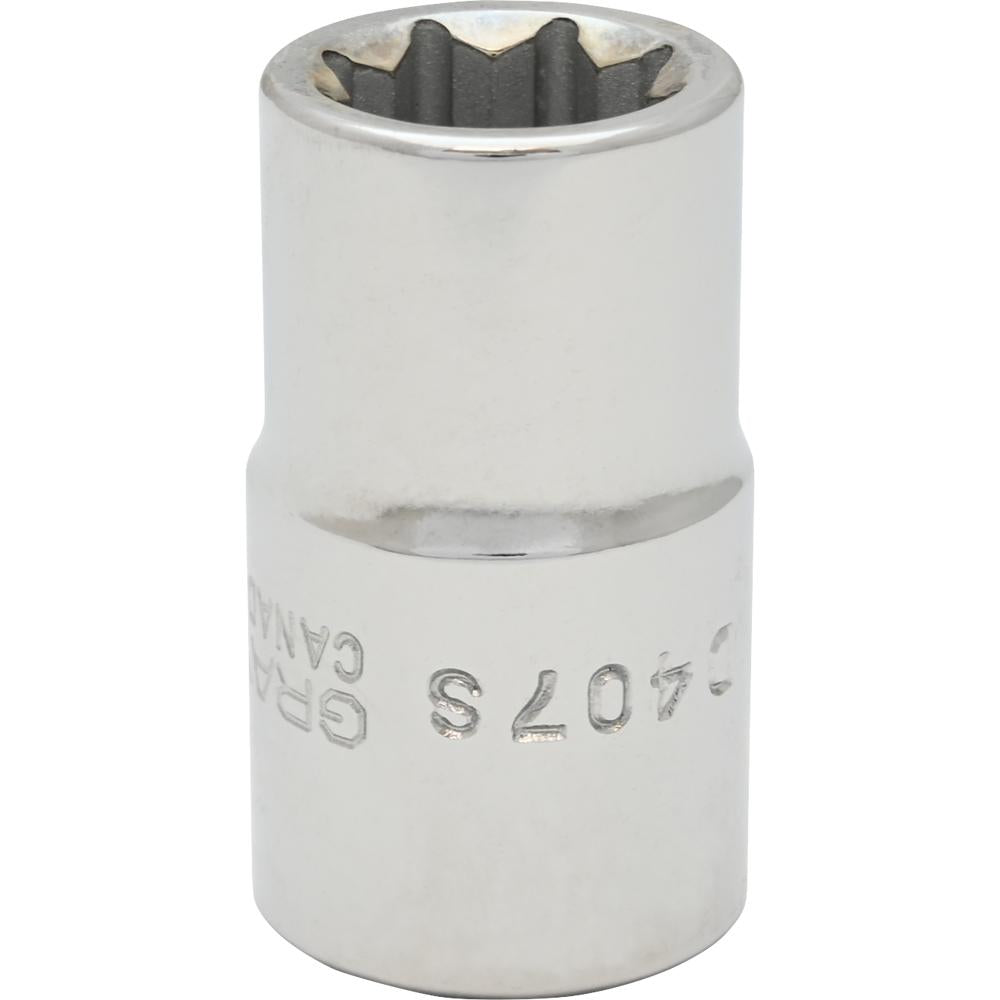 Socket - Double Square, 1/2" Drive, 7/16" Hex, 8-Point