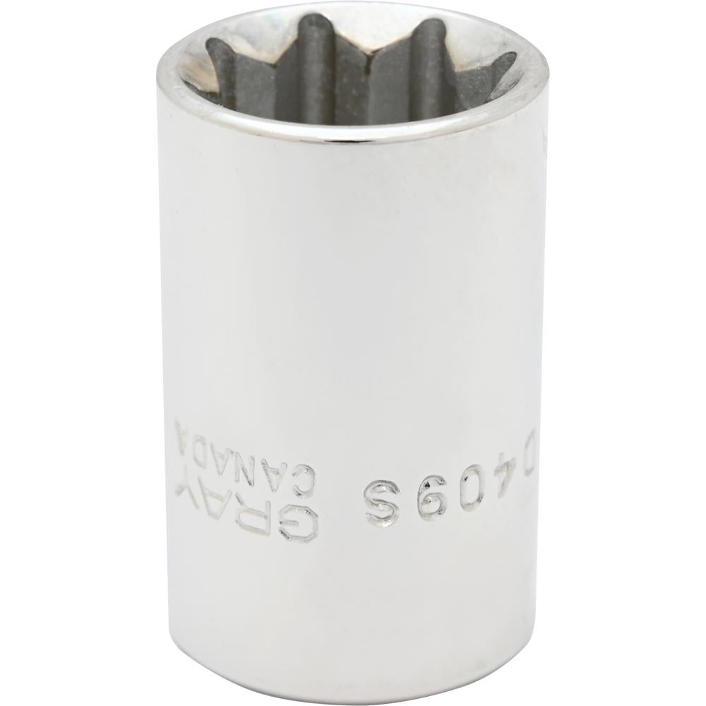 Socket - Double Square, 1/2" Drive, 9/16" Hex, 8-Point