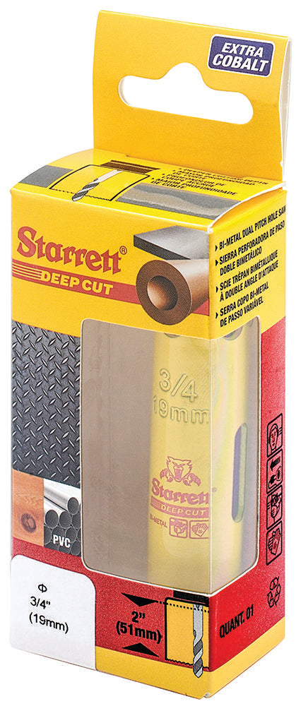 HSS Deep Cut Hole Saw 3/4" (19mm)