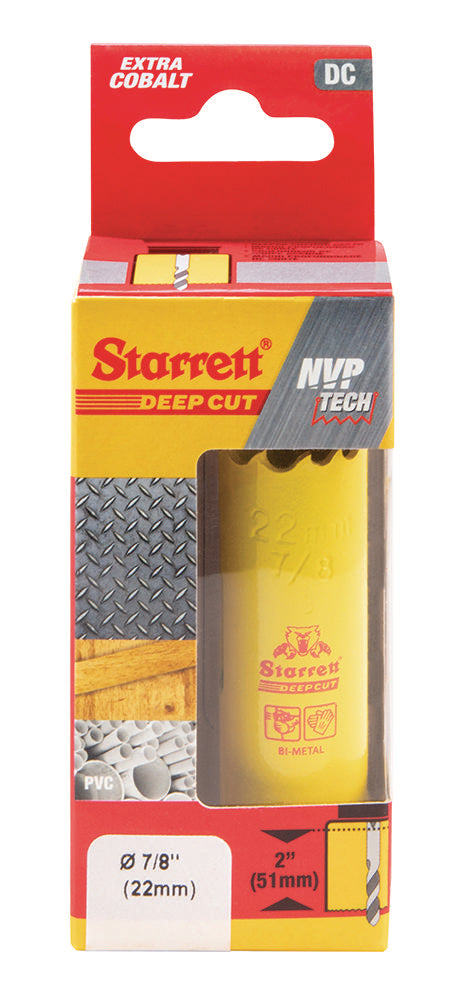 HSS Deep Cut Hole Saw 7/8" (22mm)