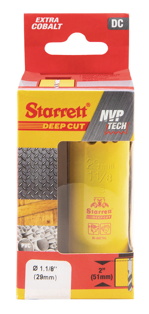 HSS Deep Cut Hole Saw 1-1/8" (29mm)