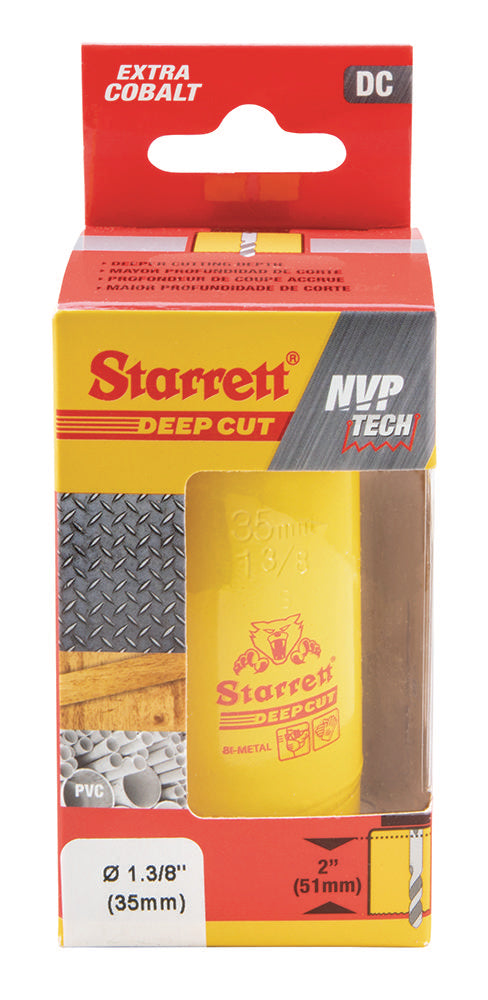 HSS Deep Cut Hole Saw 1-3/8" (35mm)