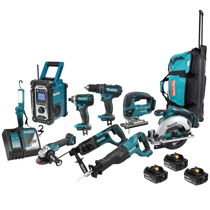 Makita DLX9004M 18V (4.0 Ah) LXT 9 Tool Combo Kit